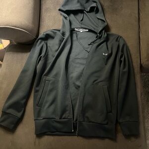 Comme des Garcons Black Zip Up Sweater